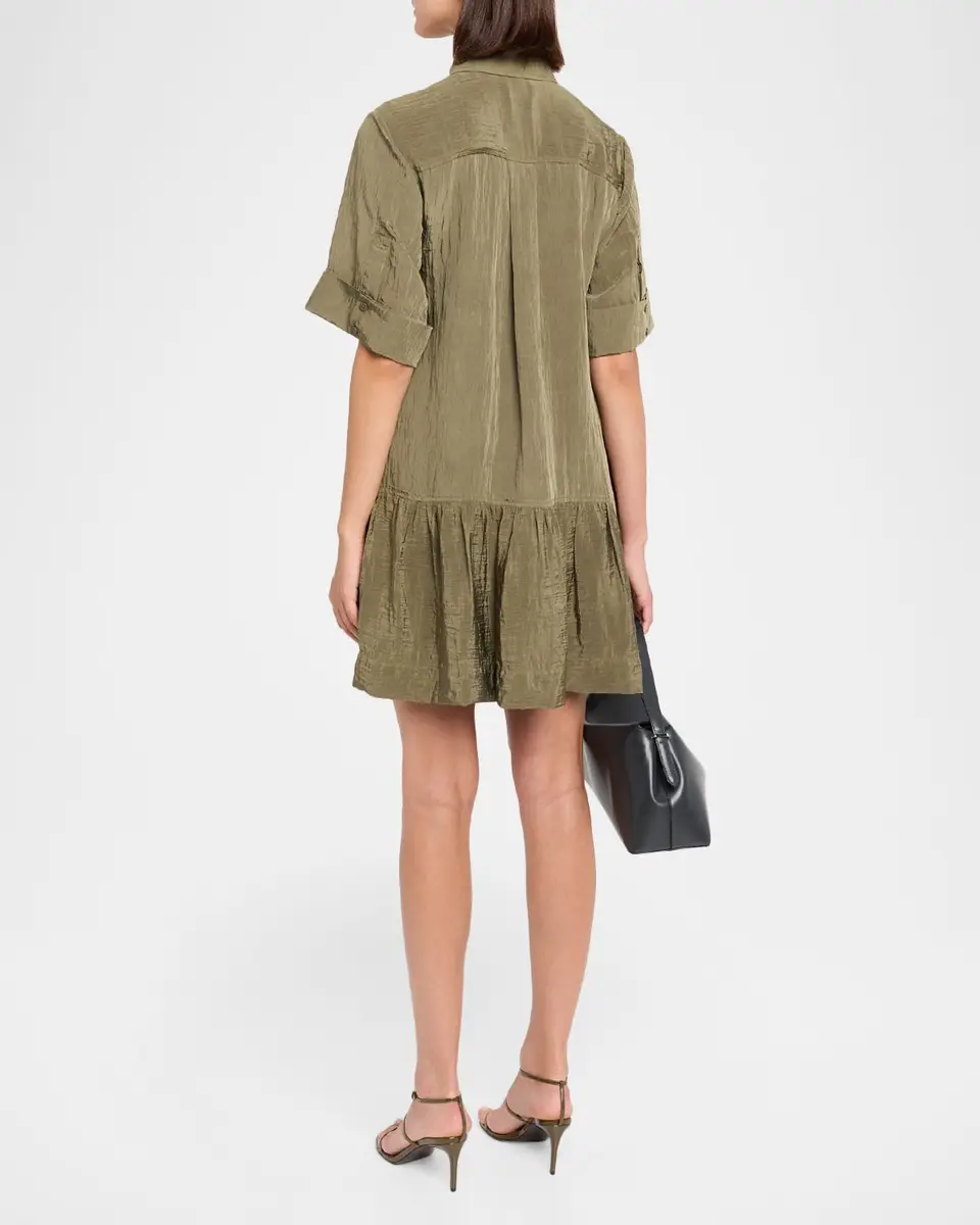 Simkhai Cris Short-Sleeve Shirtdress | Thumbnail 3
