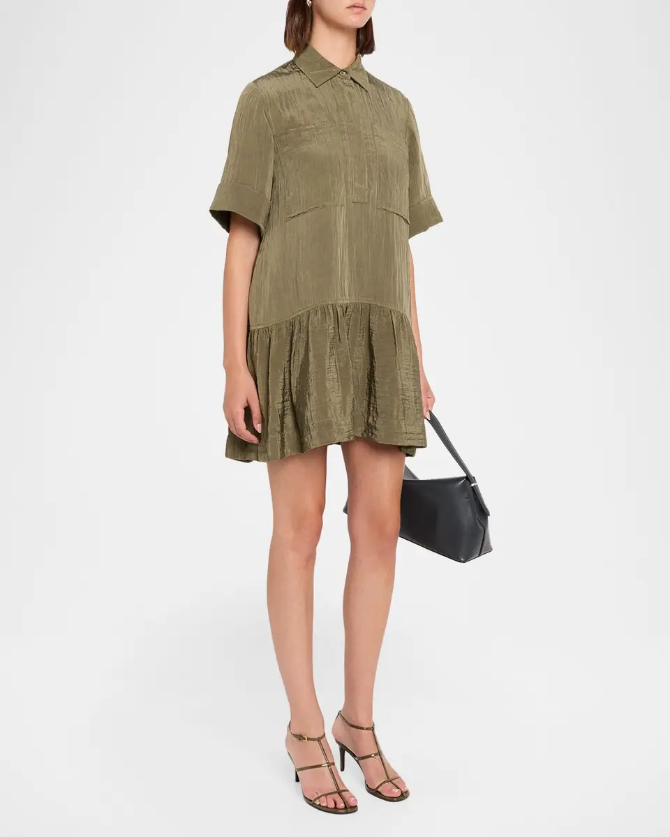 Simkhai Cris Short-Sleeve Shirtdress | Thumbnail 4