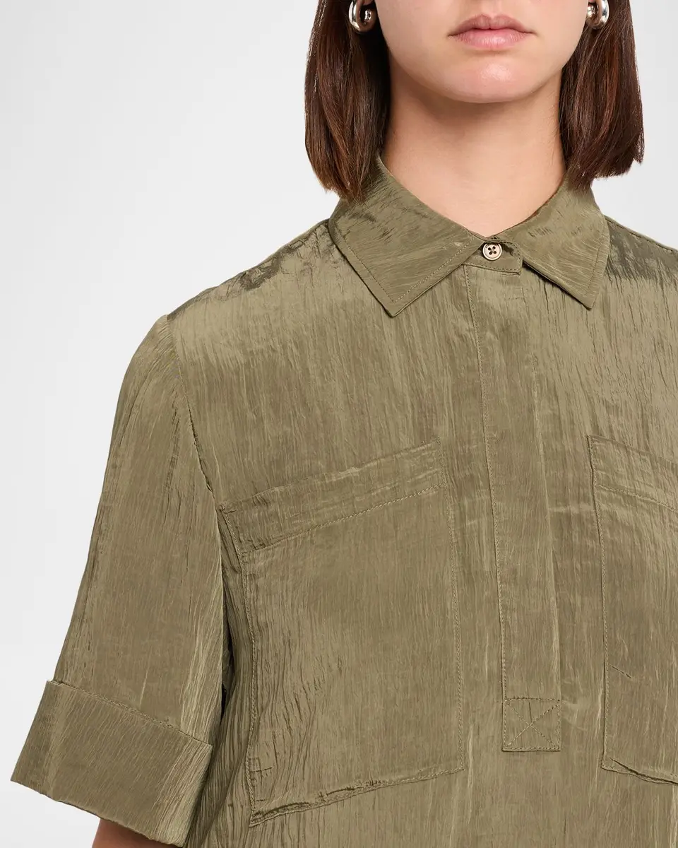 Simkhai Cris Short-Sleeve Shirtdress | Thumbnail 5