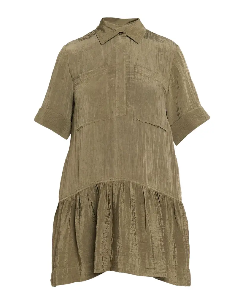 Simkhai Cris Short-Sleeve Shirtdress | Image 1 Simkhai Cris Short-Sleeve Shirtdress | Image 1