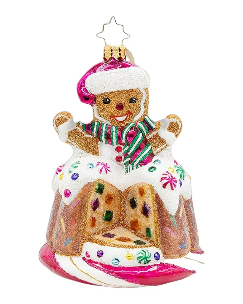 Christopher Radko Bundt Surprise Christmas Ornament | Image 1 Christopher Radko Bundt Surprise Christmas Ornament | Image 1