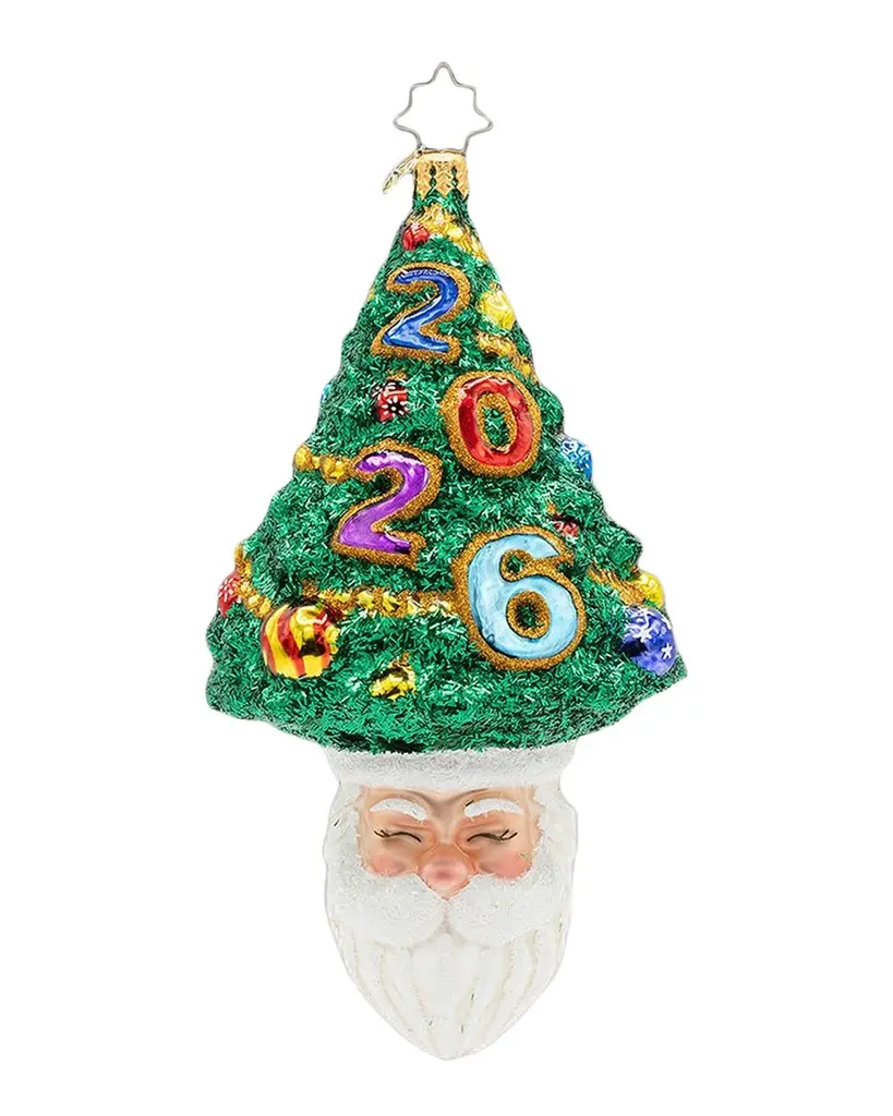 Christopher Radko Santa's Sparkling 2026 Christmas Ornament | Image 1 Christopher Radko Santa's Sparkling 2026 Christmas Ornament | Image 1
