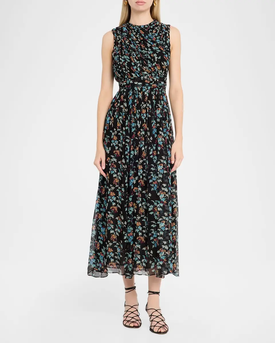 Ulla Johnson Celestina Floral Silk Chiffon Maxi Dress | Thumbnail 2
