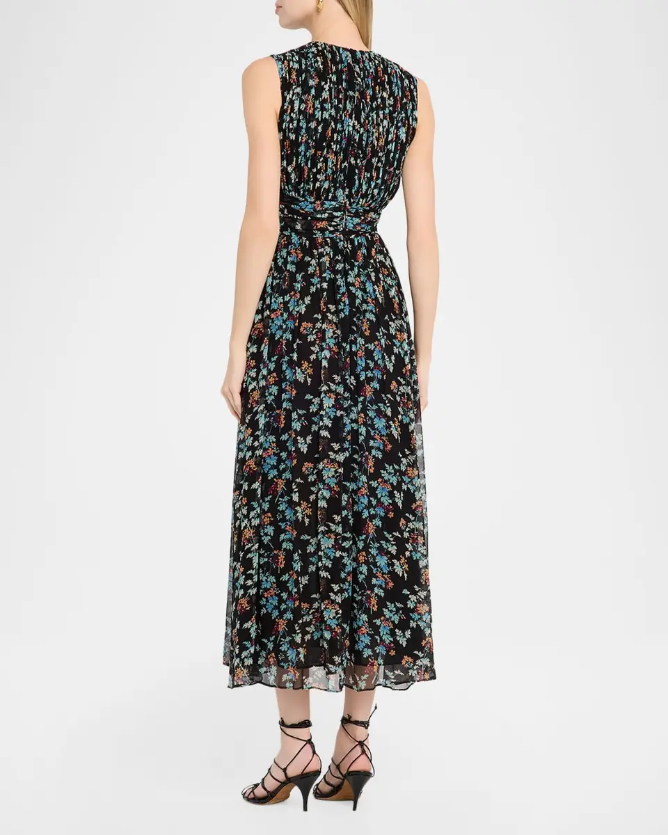 Ulla Johnson Celestina Floral Silk Chiffon Maxi Dress | Thumbnail 3
