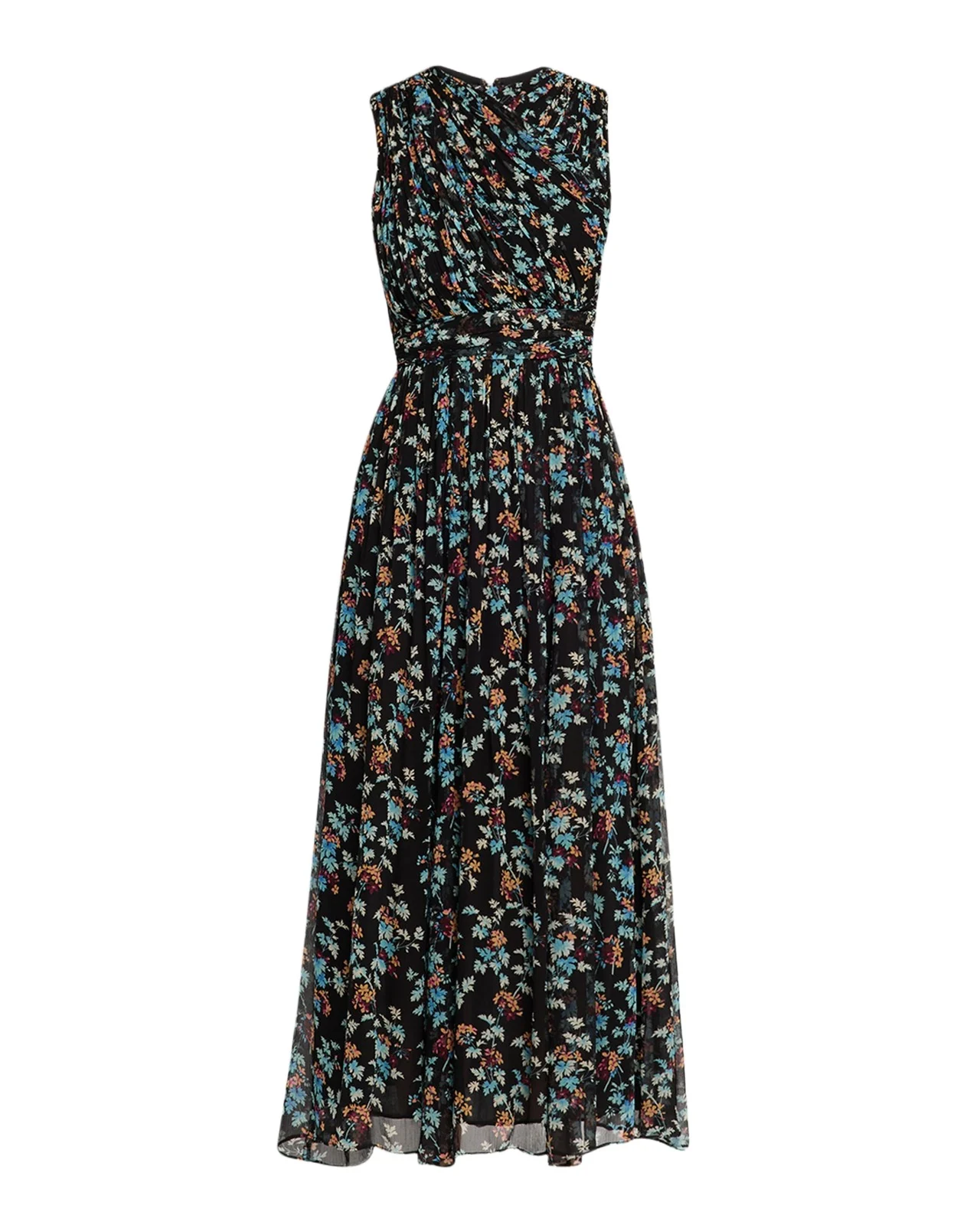 Celestina Floral Silk Chiffon Maxi Dress