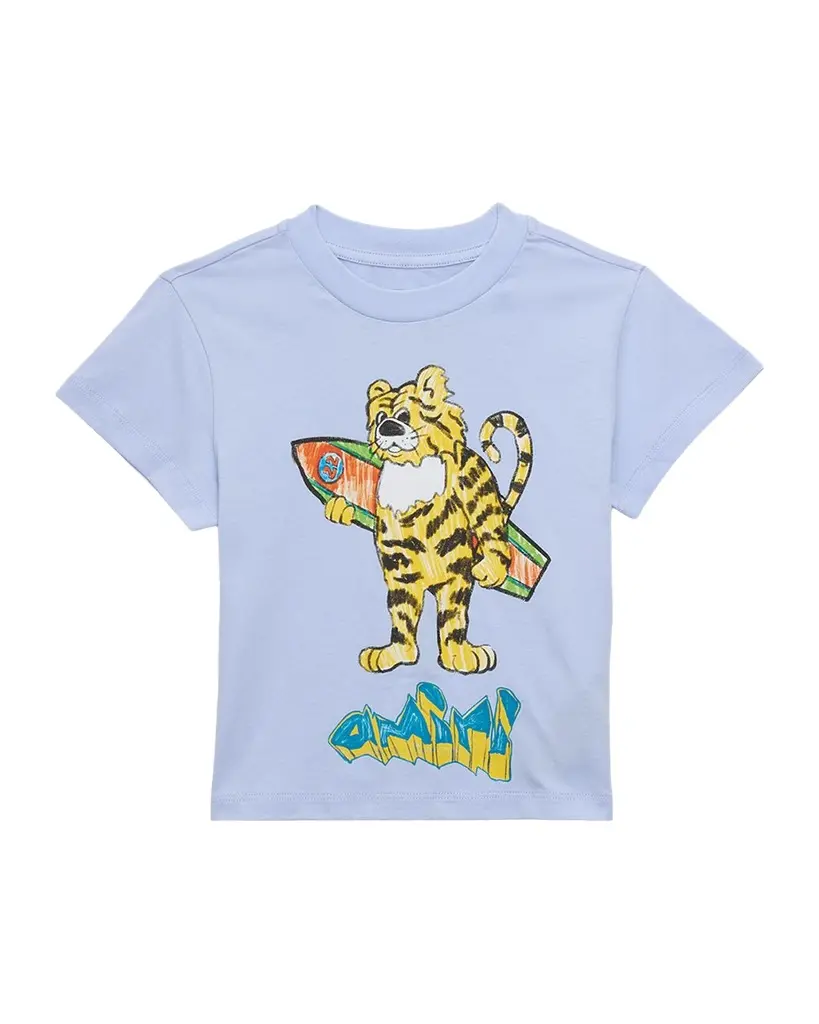 AMIRI Kid's Tiger Short-Sleeve Cotton T-Shirt | Image 1 AMIRI Kid's Tiger Short-Sleeve Cotton T-Shirt | Image 1