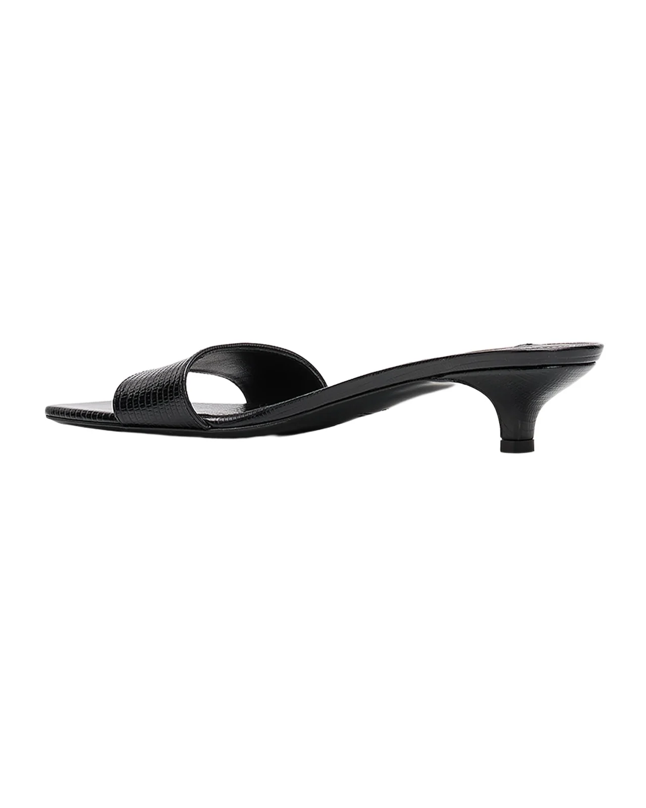 TOTEME 35mm Slim Lizard-Embossed Leather Mules