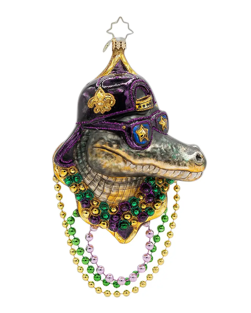 Christopher Radko Gator Gras Christmas Ornament | Thumbnail 3 Christopher Radko Gator Gras Christmas Ornament | Thumbnail 3