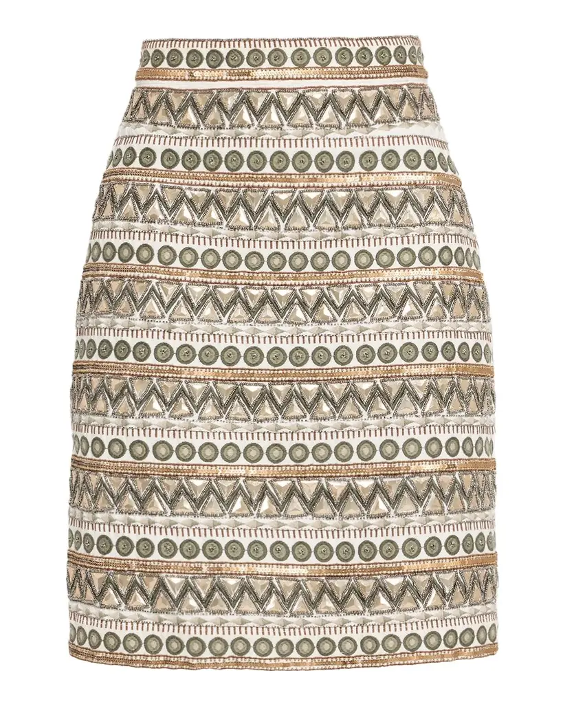 Elie Tahari The Tate Beaded Embroidered Skirt | Image 1 Elie Tahari The Tate Beaded Embroidered Skirt | Image 1