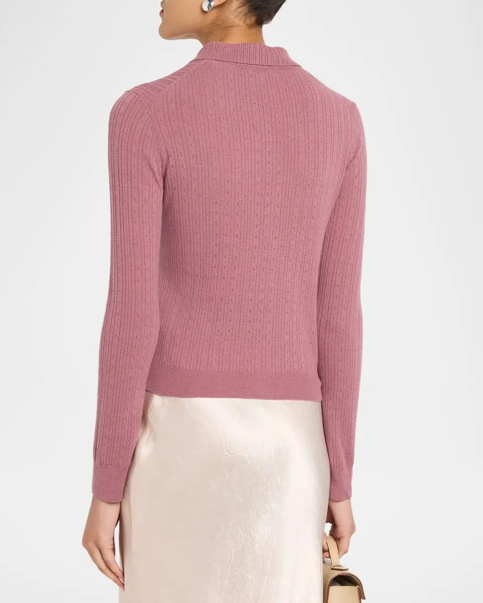 Vince Pointelle Wool Cardigan | Thumbnail 3 Vince Pointelle Wool Cardigan | Thumbnail 3