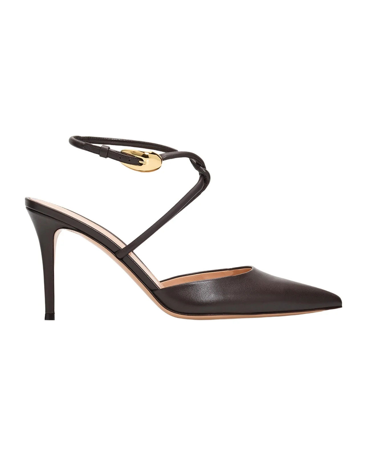 85mm Nappa Leather Ankle-Strap Pumps