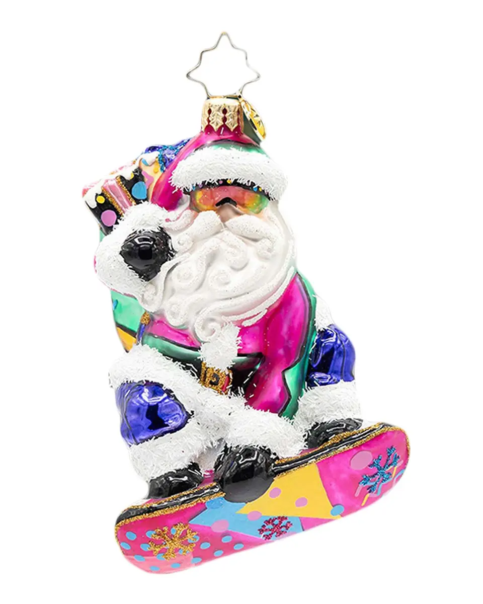 Christopher Radko Shreddin ' Claus Christmas Ornament | Thumbnail 3