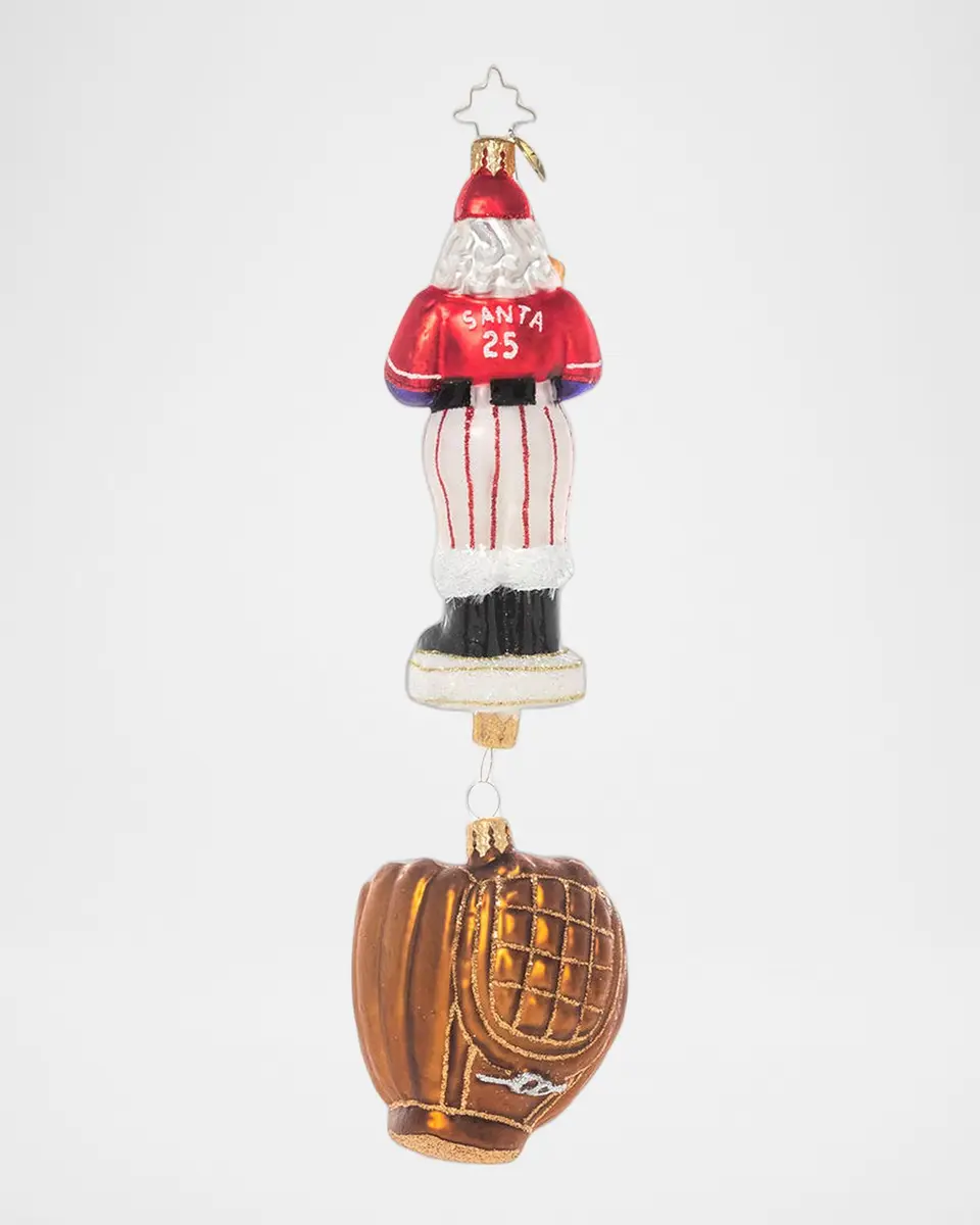 Christopher Radko Slugger Santa Christmas Ornament | Thumbnail 2