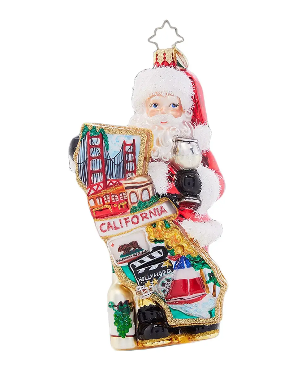 Christopher Radko Cali Claus Christmas Ornament | Thumbnail 3 Christopher Radko Cali Claus Christmas Ornament | Thumbnail 3
