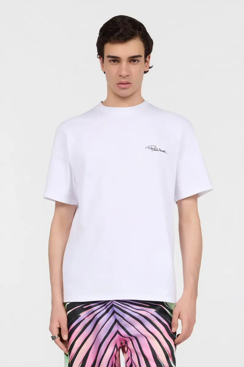 Roberto Cavalli White T-Shirt | Thumbnail 2 Roberto Cavalli White T-Shirt | Thumbnail 2