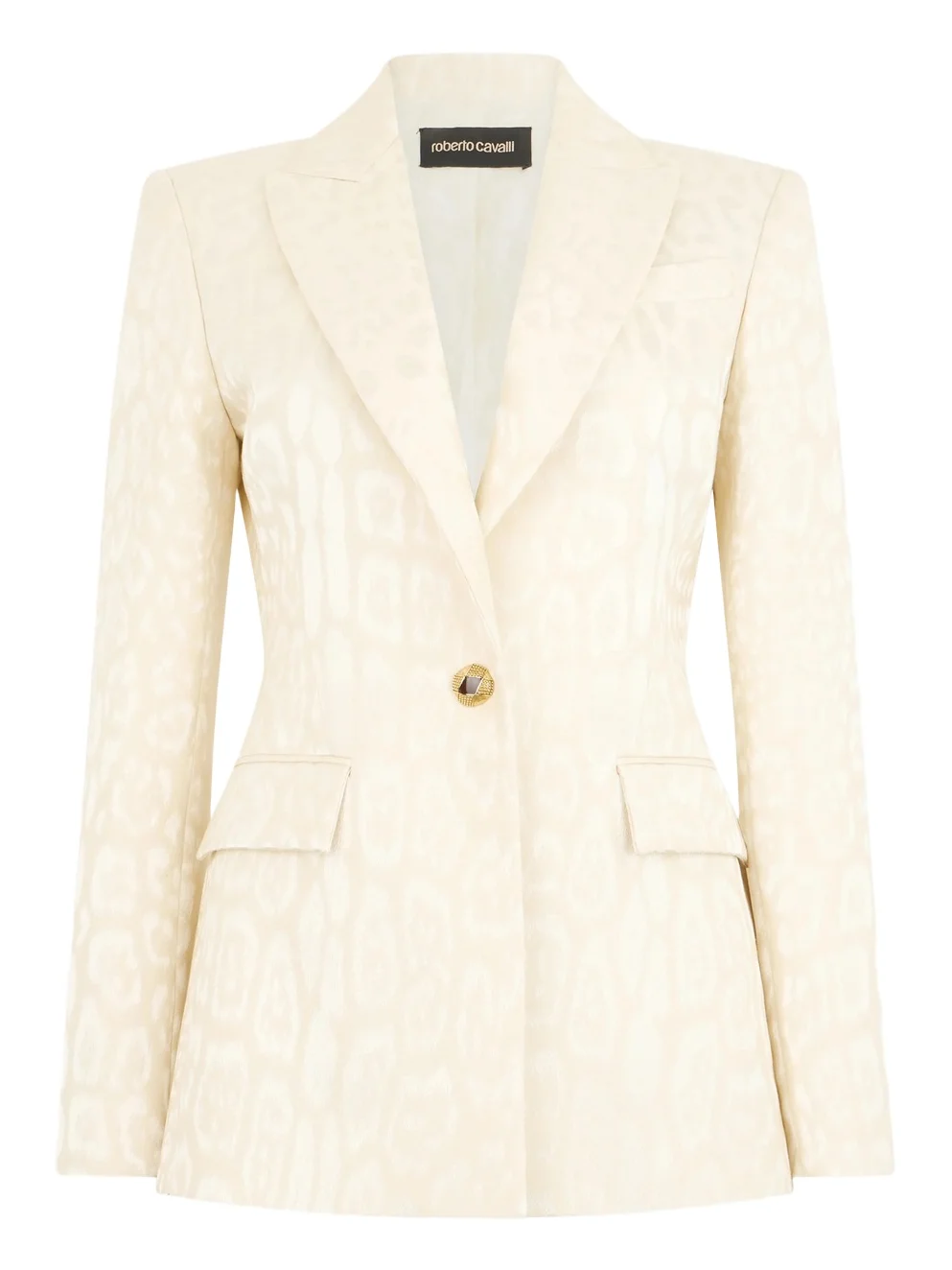 Ivory Jacket With Jaguar Motif
