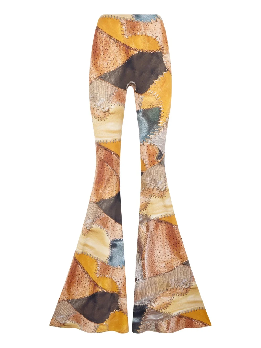 Patchwork Print Trousers