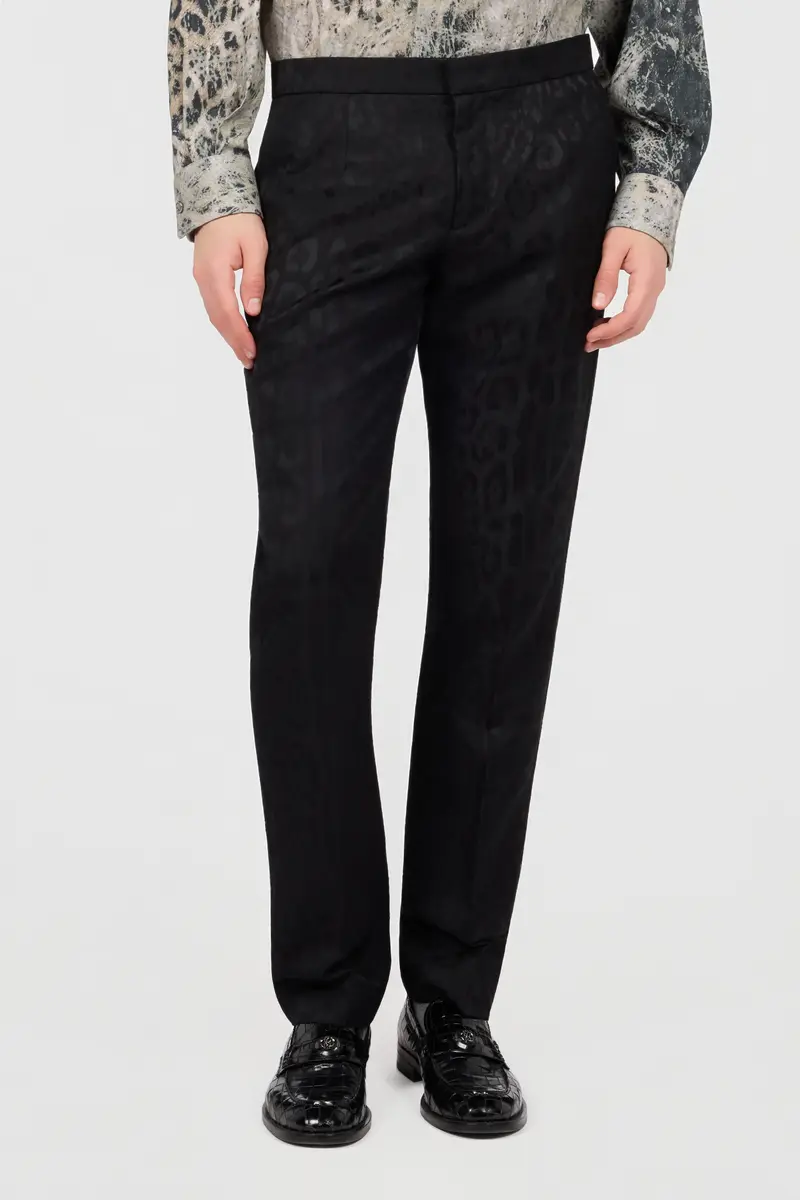 Roberto Cavalli Black Jersey Trousers | Thumbnail 2