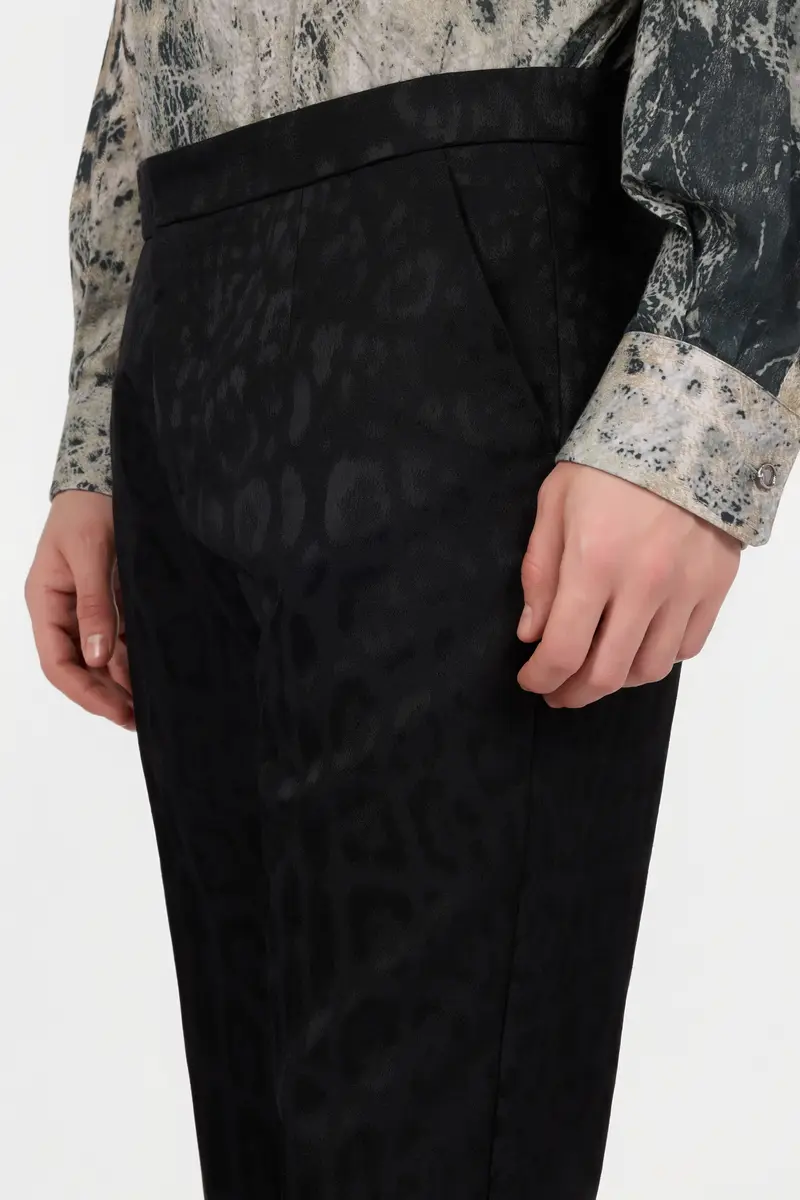 Roberto Cavalli Black Jersey Trousers | Thumbnail 4