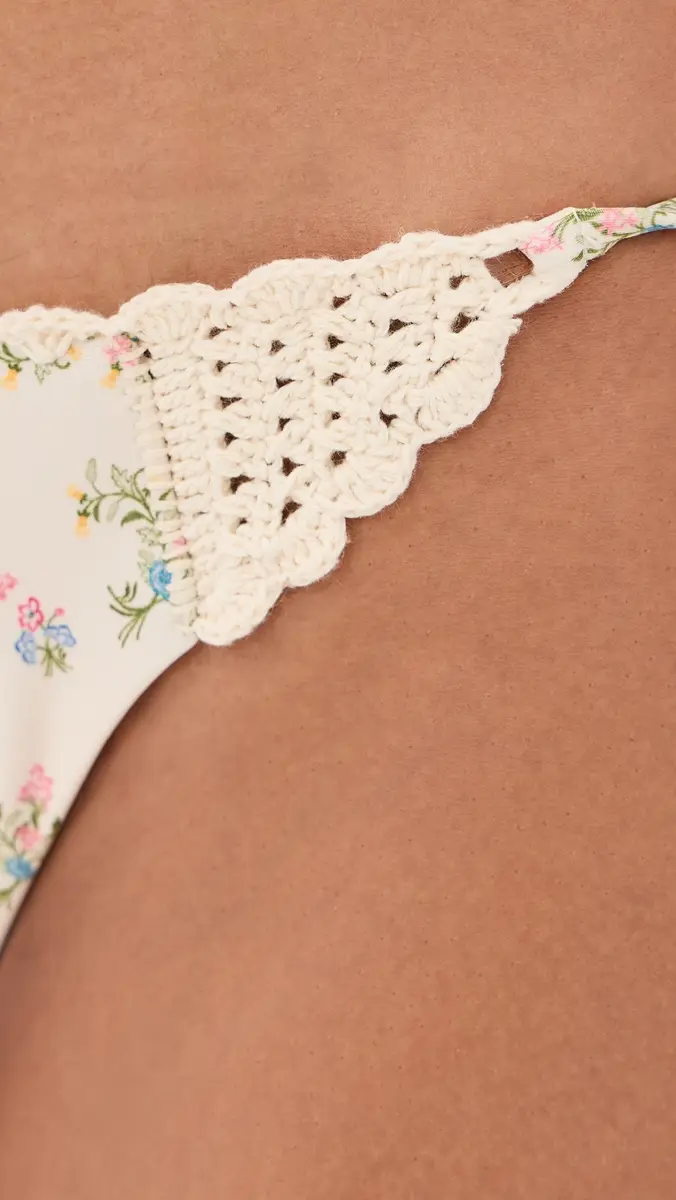 Agua Bendita Fawna Handmade Crochet Tie-Side Bikini Bottoms | Thumbnail 5 Agua Bendita Fawna Handmade Crochet Tie-Side Bikini Bottoms | Thumbnail 5