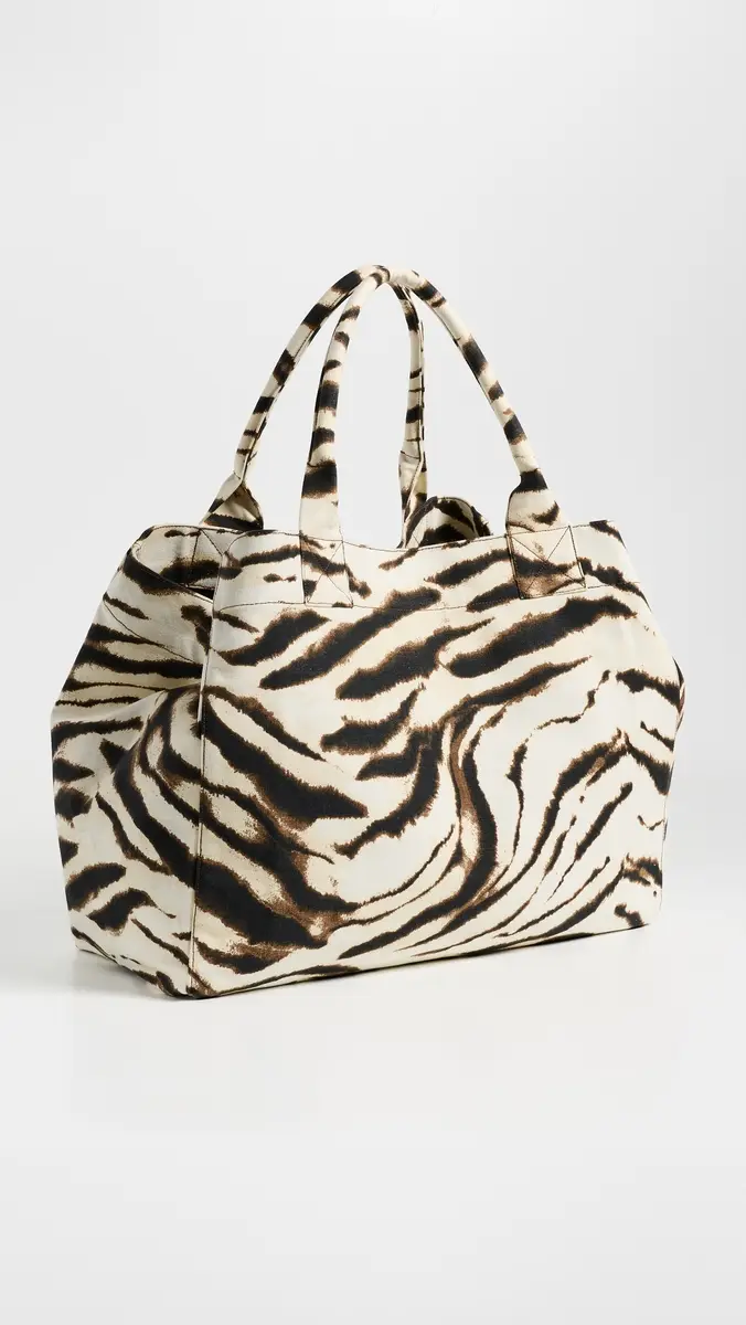 Ganni XXL Zebra Shopper Tote | Thumbnail 4