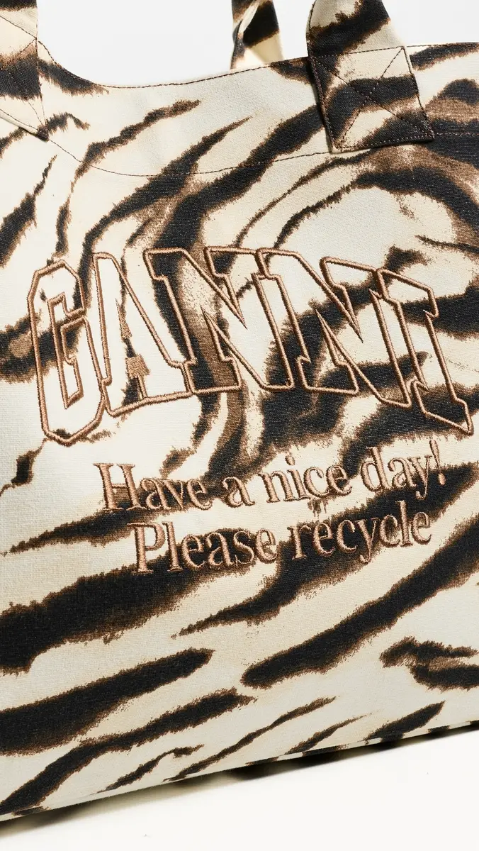 Ganni XXL Zebra Shopper Tote | Thumbnail 5