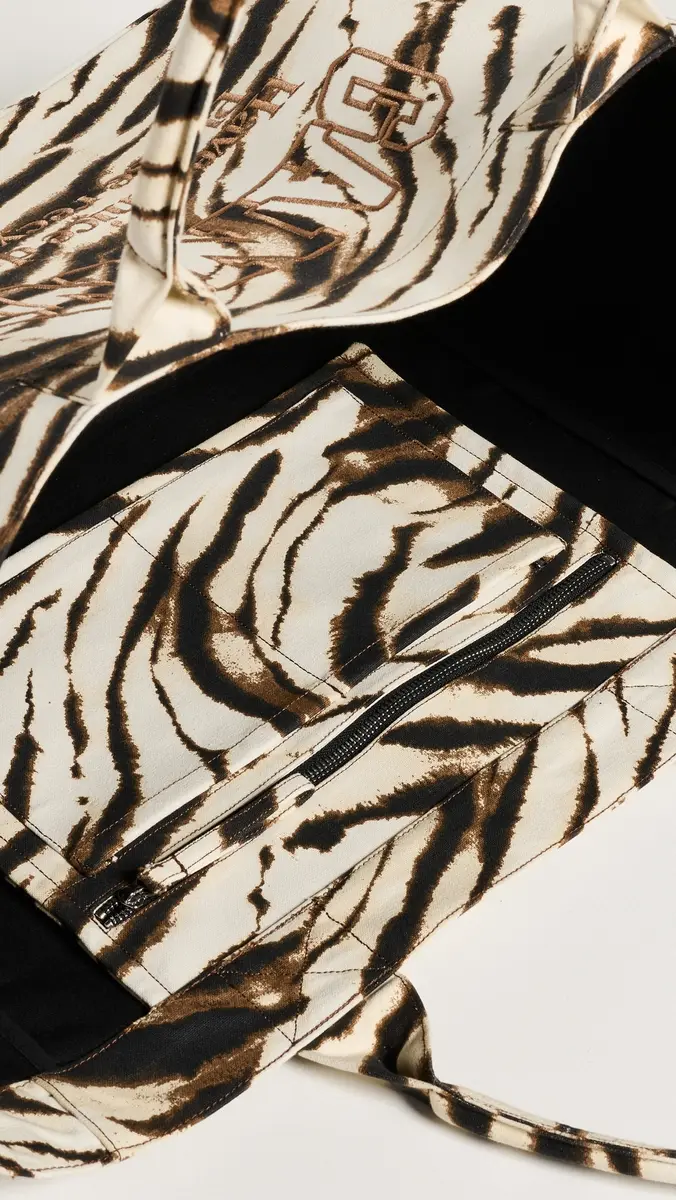 Ganni XXL Zebra Shopper Tote | Thumbnail 6