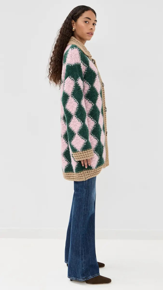 La DoubleJ Crochet Bowling Cardigan | Thumbnail 4 La DoubleJ Crochet Bowling Cardigan | Thumbnail 4