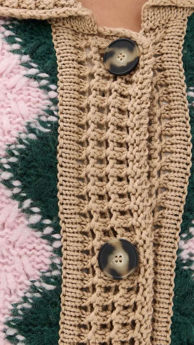 La DoubleJ Crochet Bowling Cardigan | Thumbnail 6 La DoubleJ Crochet Bowling Cardigan | Thumbnail 6