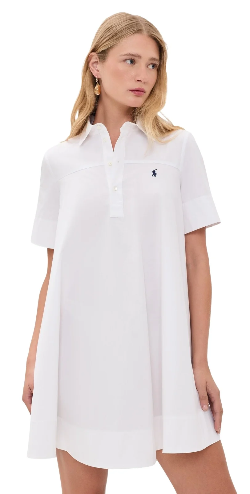 Polo Ralph Lauren Super Poplin Collared Short Sleeve Dress