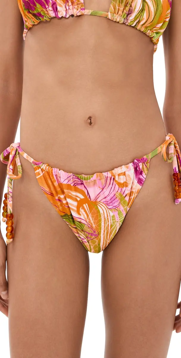 Andrea Iyamah Inti Bikini Bottoms Vibra Print/Gold Bright | Image 1 Andrea Iyamah Inti Bikini Bottoms Vibra Print/Gold Bright | Image 1