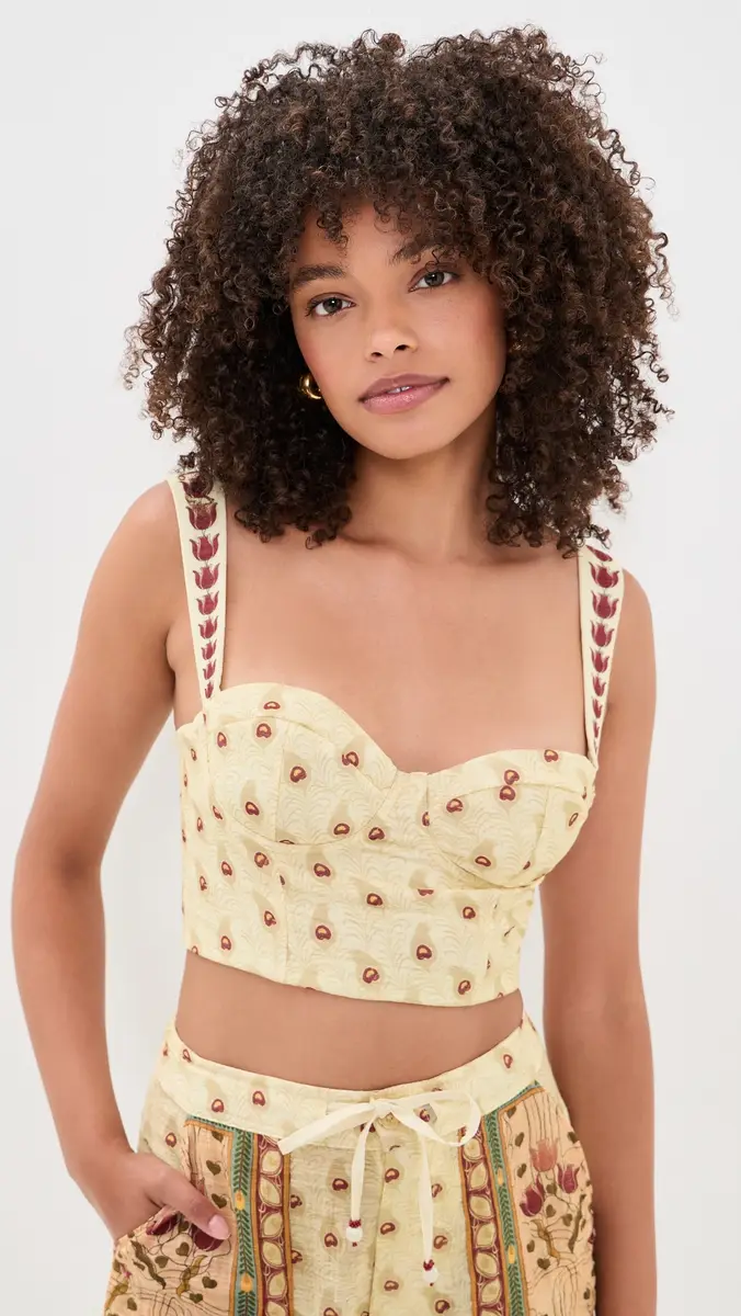 Agua Bendita Nader Lupe Plume Crop Top | Thumbnail 2