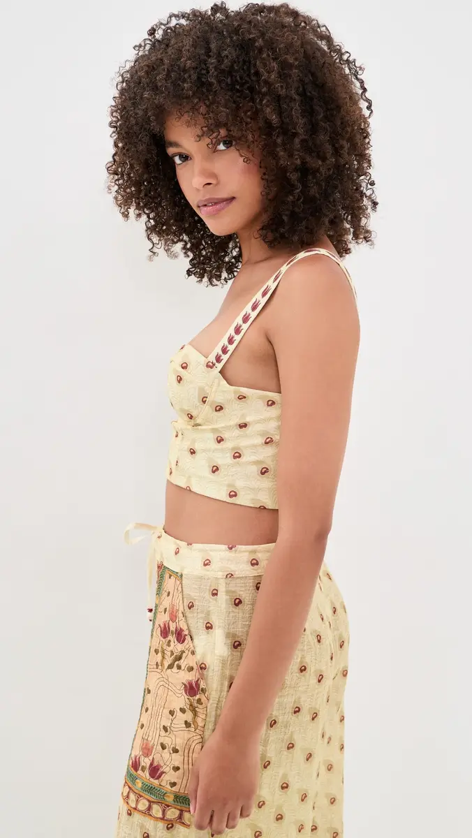 Agua Bendita Nader Lupe Plume Crop Top | Thumbnail 4
