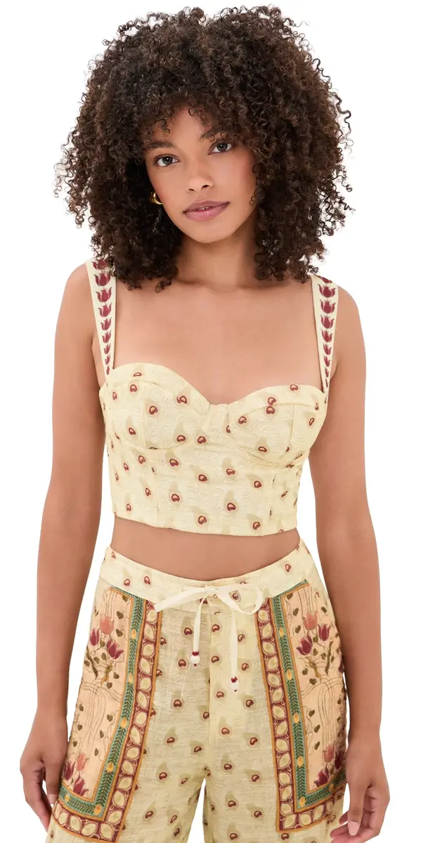 Agua Bendita Nader Lupe Plume Crop Top ulticolor | Image 1 Agua Bendita Nader Lupe Plume Crop Top ulticolor | Image 1