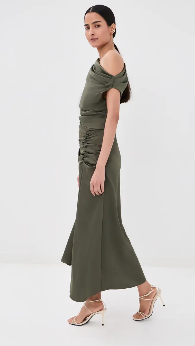 Simkhai Joanna Asymmetrical Midi Dress | Thumbnail 4