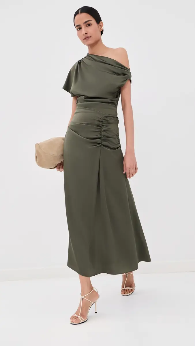 Simkhai Joanna Asymmetrical Midi Dress | Thumbnail 5