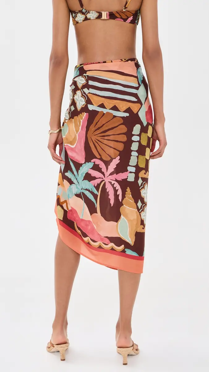 MINKPINK Isola Sarong Cocoa Coast One Size | Thumbnail 3