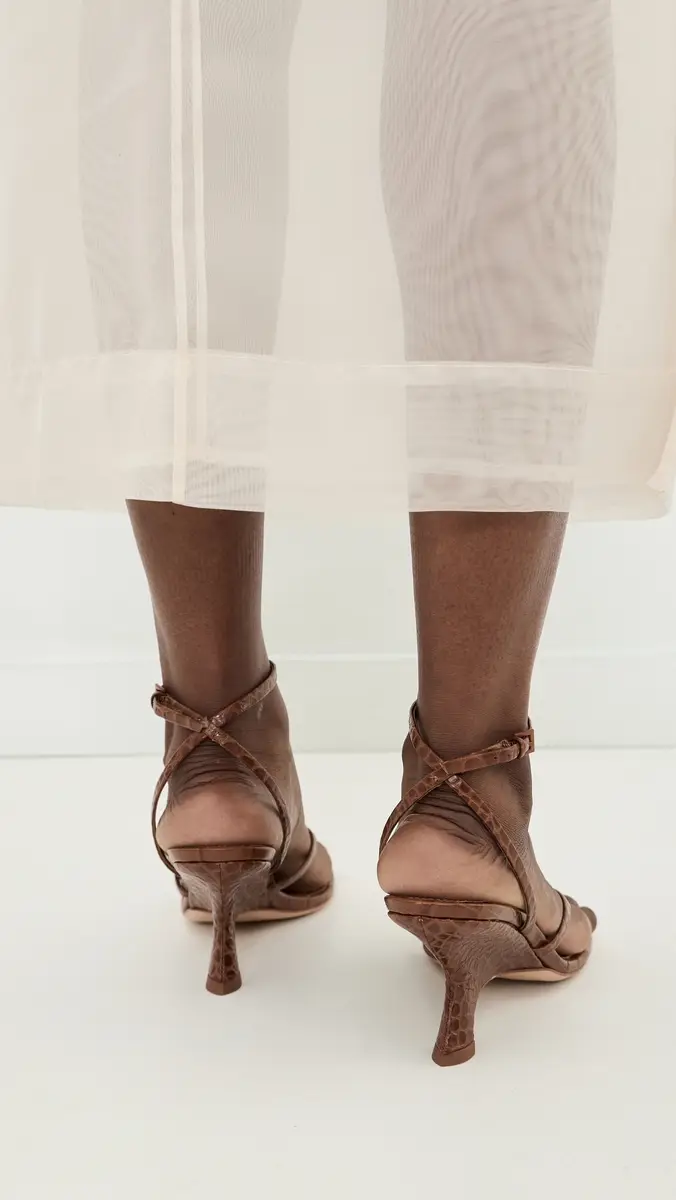 Simkhai Kelsey Embossed Leather Strappy Wedge Sandals | Thumbnail 4 Simkhai Kelsey Embossed Leather Strappy Wedge Sandals | Thumbnail 4