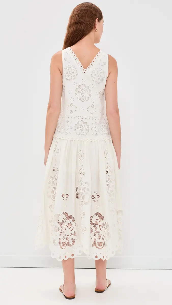 Sea Gardener Embroidered Dress | Thumbnail 3