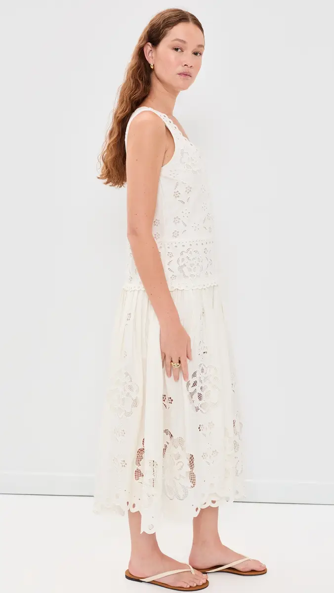 Sea Gardener Embroidered Dress | Thumbnail 4
