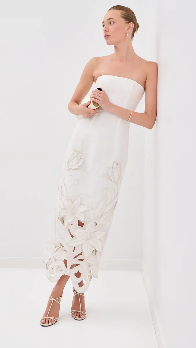 LEO LIN Rayna Applique Bustier Maxi Dress | Thumbnail 2 LEO LIN Rayna Applique Bustier Maxi Dress | Thumbnail 2
