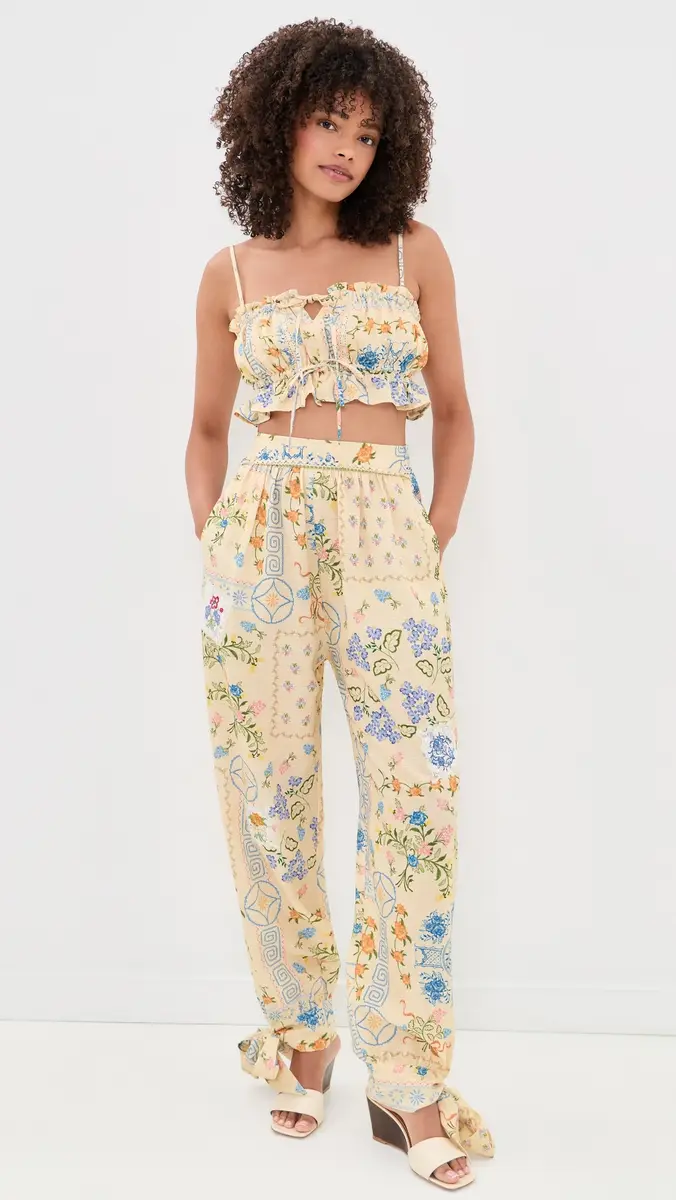 Agua Bendita Vichy Ruffled Crop Top | Thumbnail 5 Agua Bendita Vichy Ruffled Crop Top | Thumbnail 5