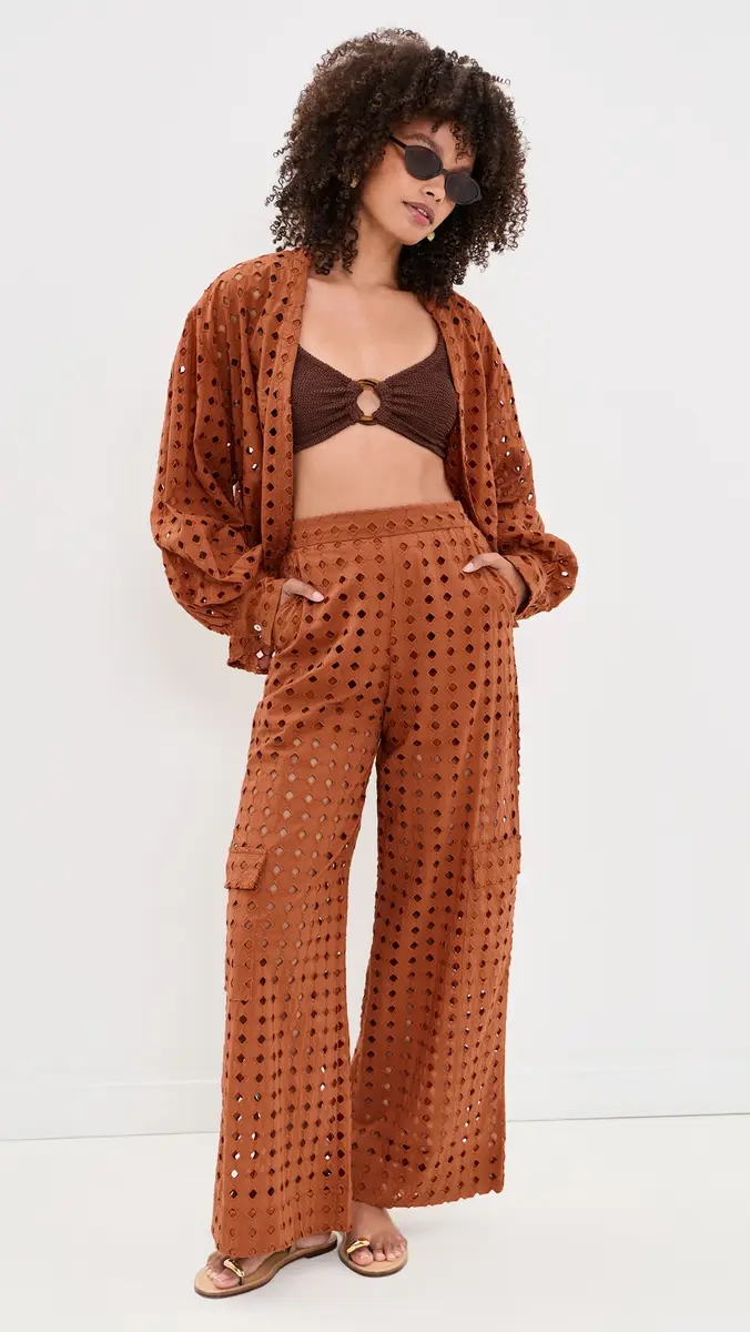 Dress To Brown Castanha Eyelet Cargo Pants | Thumbnail 5 Dress To Brown Castanha Eyelet Cargo Pants | Thumbnail 5