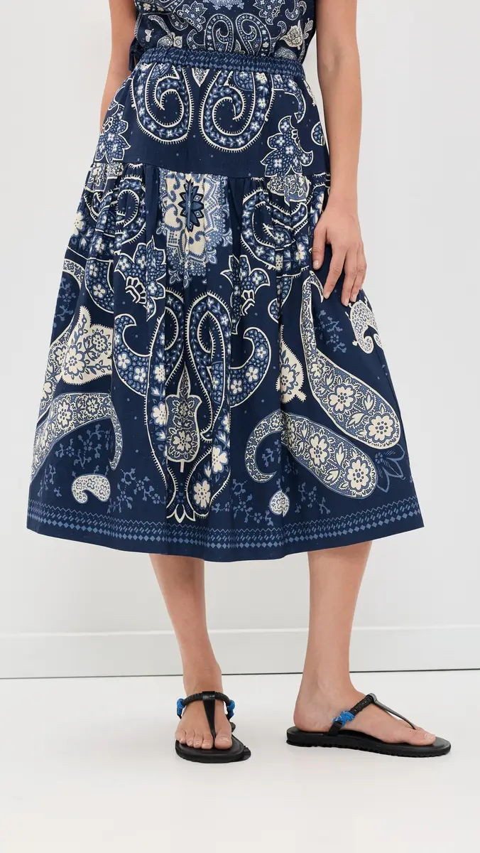 Sea Emelina Print Midi Skirt | Thumbnail 2 Sea Emelina Print Midi Skirt | Thumbnail 2