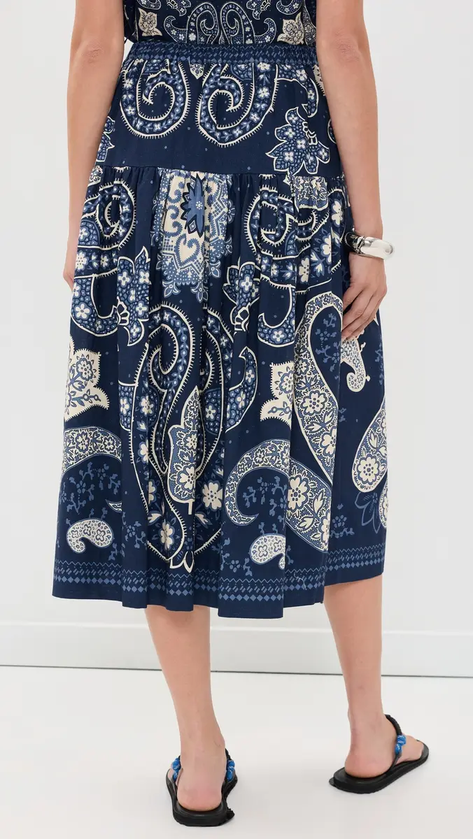 Sea Emelina Print Midi Skirt | Thumbnail 3 Sea Emelina Print Midi Skirt | Thumbnail 3