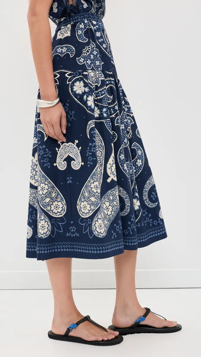 Sea Emelina Print Midi Skirt | Thumbnail 4 Sea Emelina Print Midi Skirt | Thumbnail 4