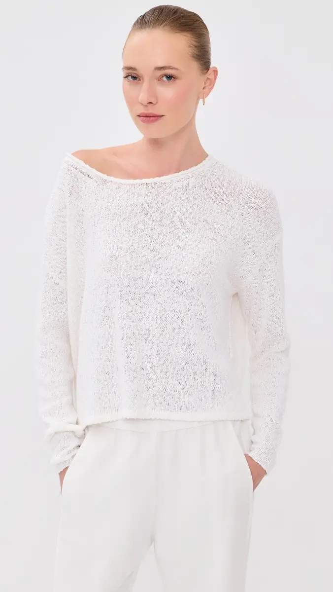 Sprwmn Off Shoulder Sweater | Thumbnail 2 Sprwmn Off Shoulder Sweater | Thumbnail 2