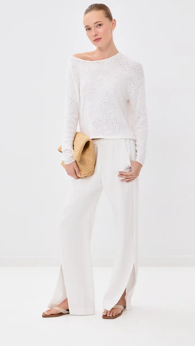 Sprwmn Off Shoulder Sweater | Thumbnail 5 Sprwmn Off Shoulder Sweater | Thumbnail 5