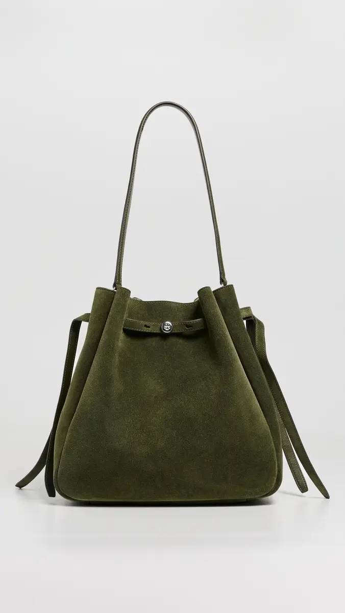 Tory Burch Romy Suede Large Bucket Bag | Thumbnail 2 Tory Burch Romy Suede Large Bucket Bag | Thumbnail 2