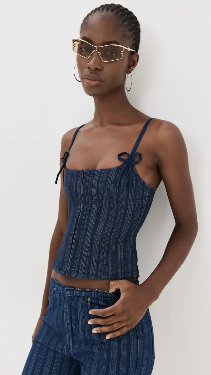 LIONESS Charismatic Denim Corset | Thumbnail 2 LIONESS Charismatic Denim Corset | Thumbnail 2